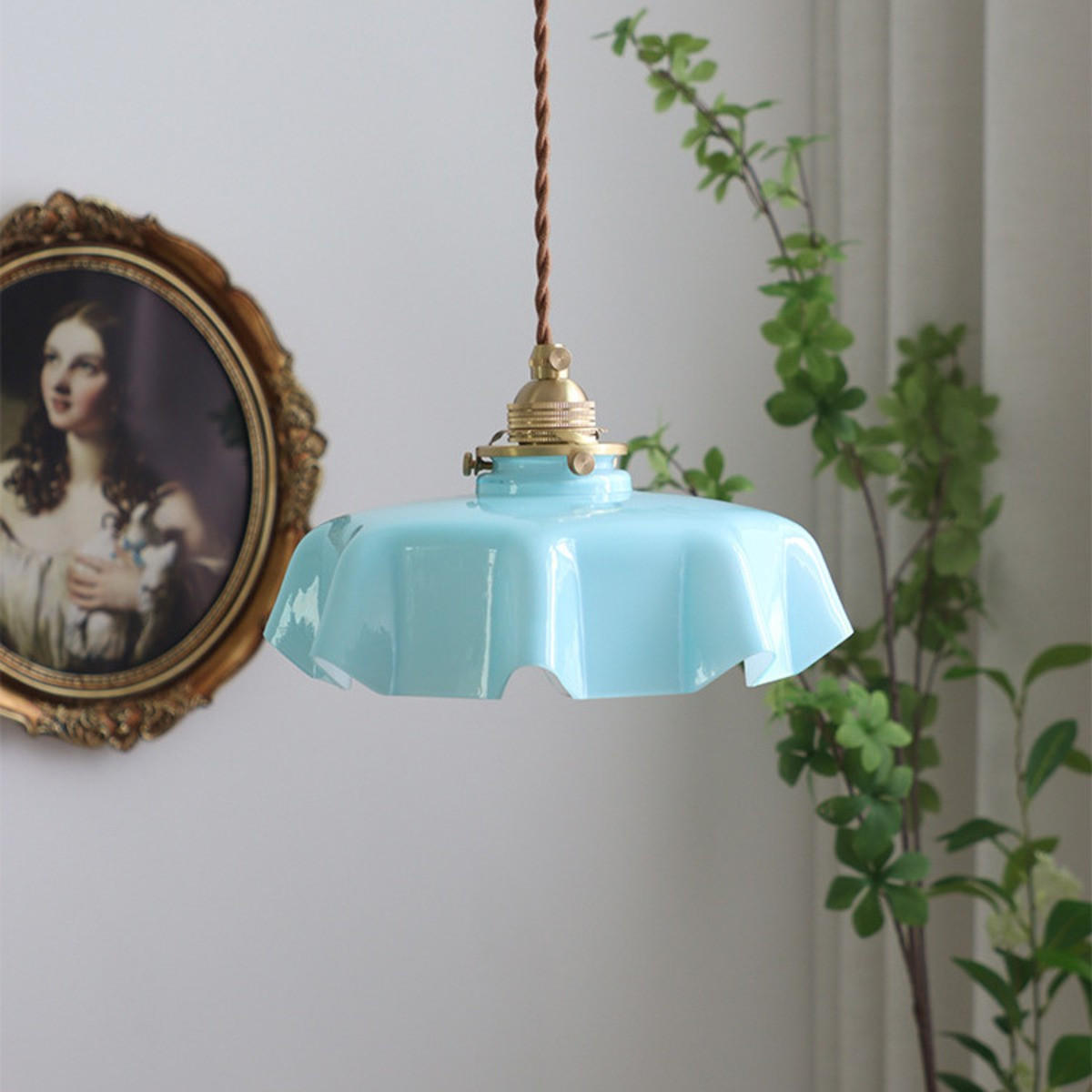 LED-HÄNGELEUCHTE Blau 4W 25/25/18-150 cm - Blau, Metall (25/25/18cm) - Authentics