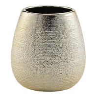 ZAHNBÜRSTENBECHER Tresor 9/9 cm - Goldfarben, Keramik (9/9/9cm) - Douceur d´intérieur