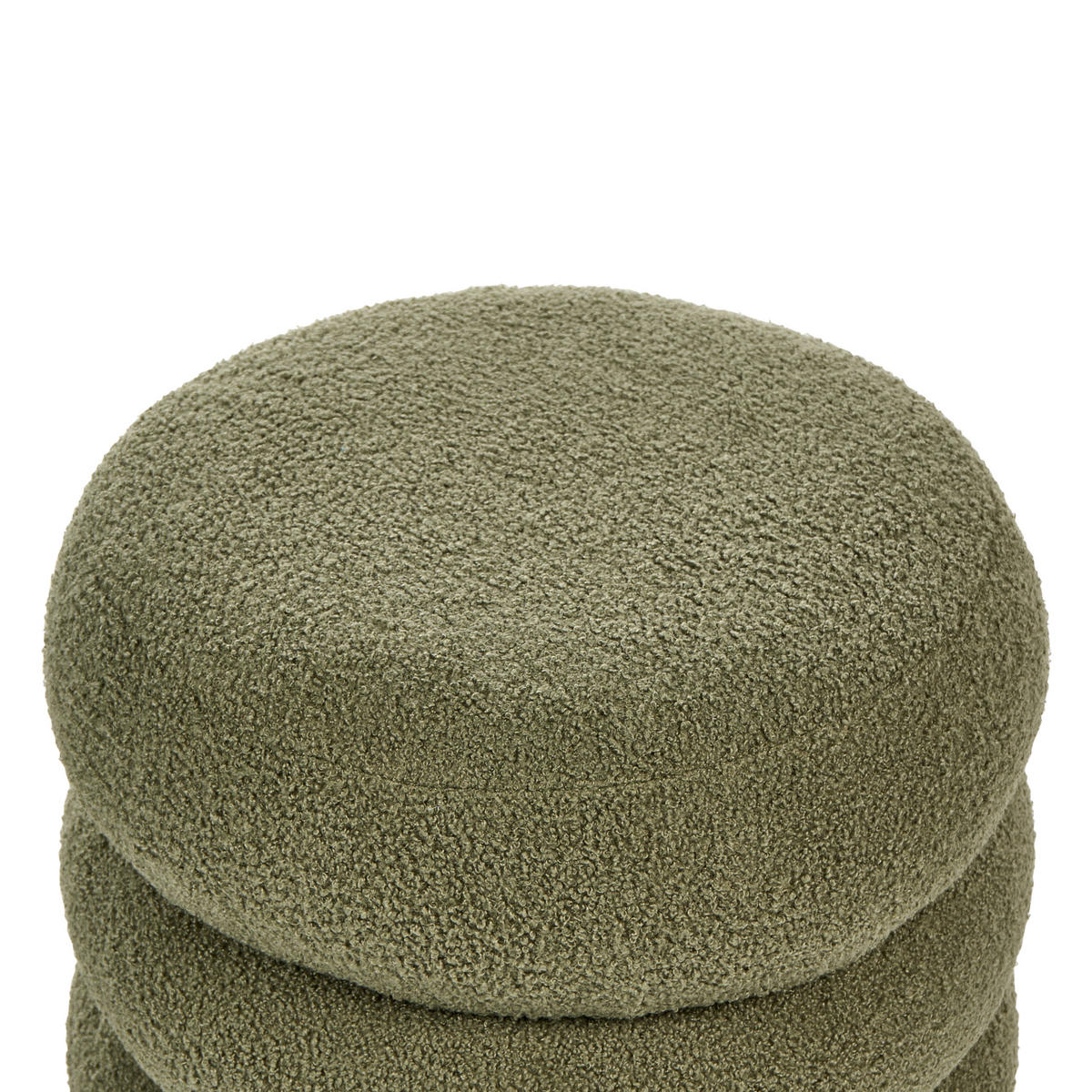 PUFF grön Sumpter - Grön, Textil (43/47/43cm) - Beliani