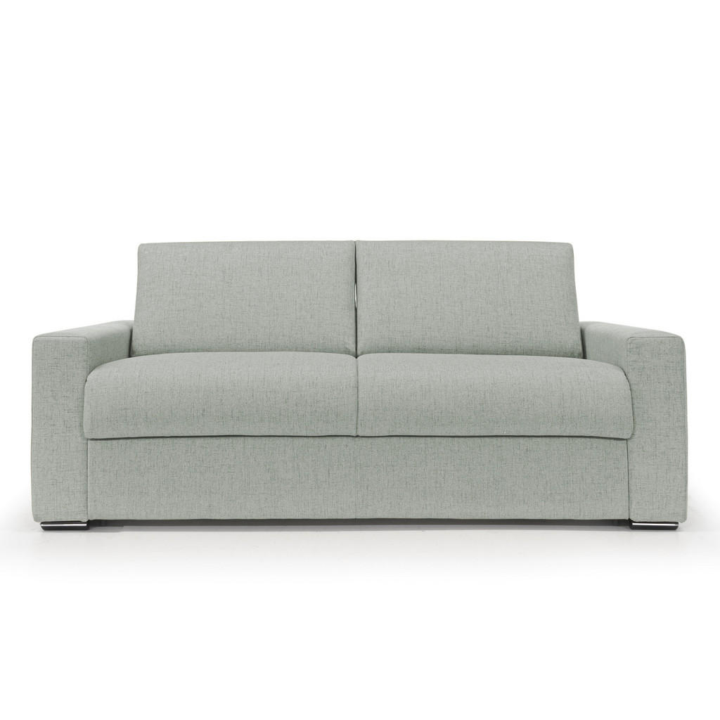 Thumbnail - Divani.store Schlafsofa, Hellgrau, Textil, 4-Sitzer, Rechteckig, 200x93x96 cm, Wohnzimmer, Sofas & Couches, Schlafsofas