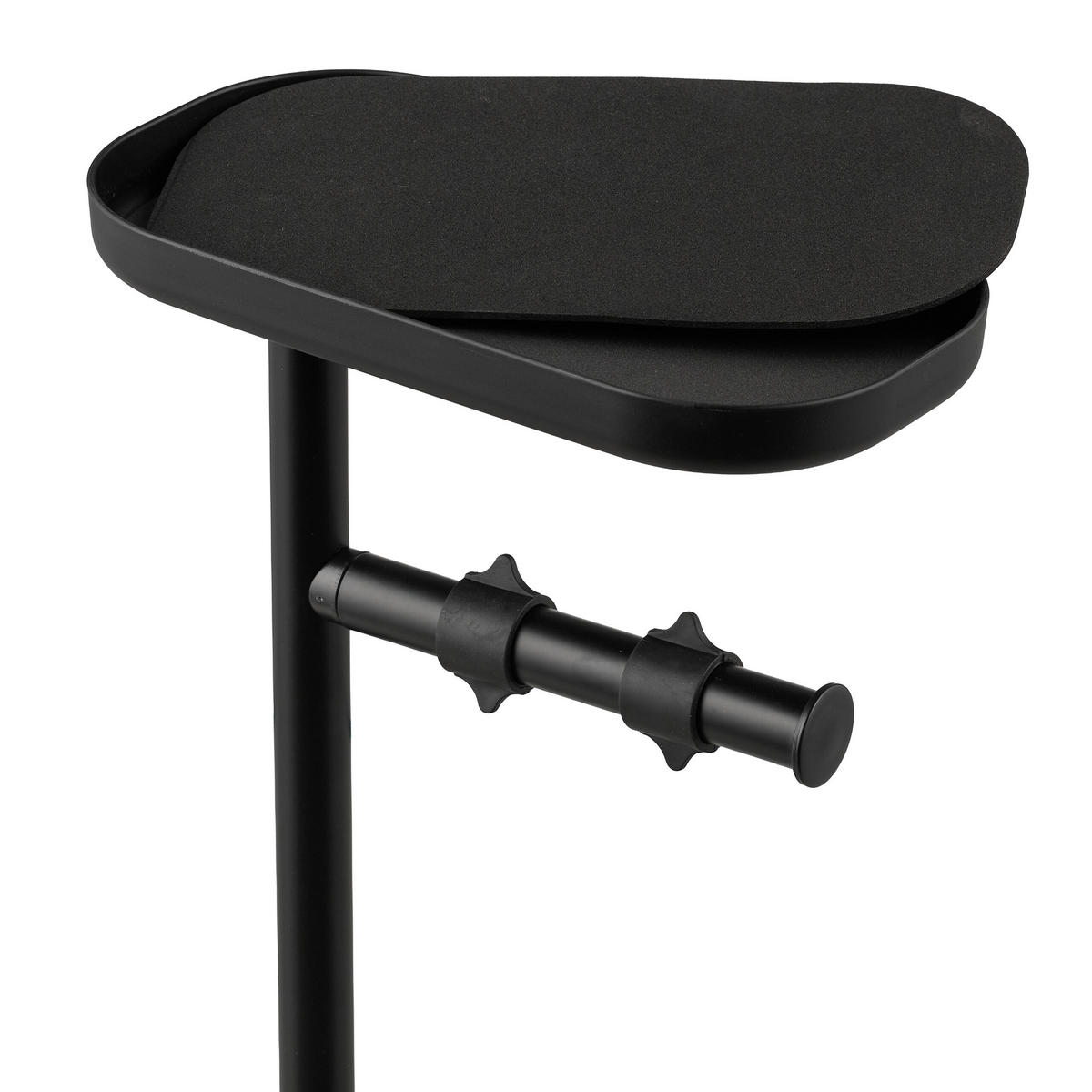 TOILETTENPAPIERHALTER - Schwarz, Kunststoff/Metall (22/91/14cm) - Relaxdays