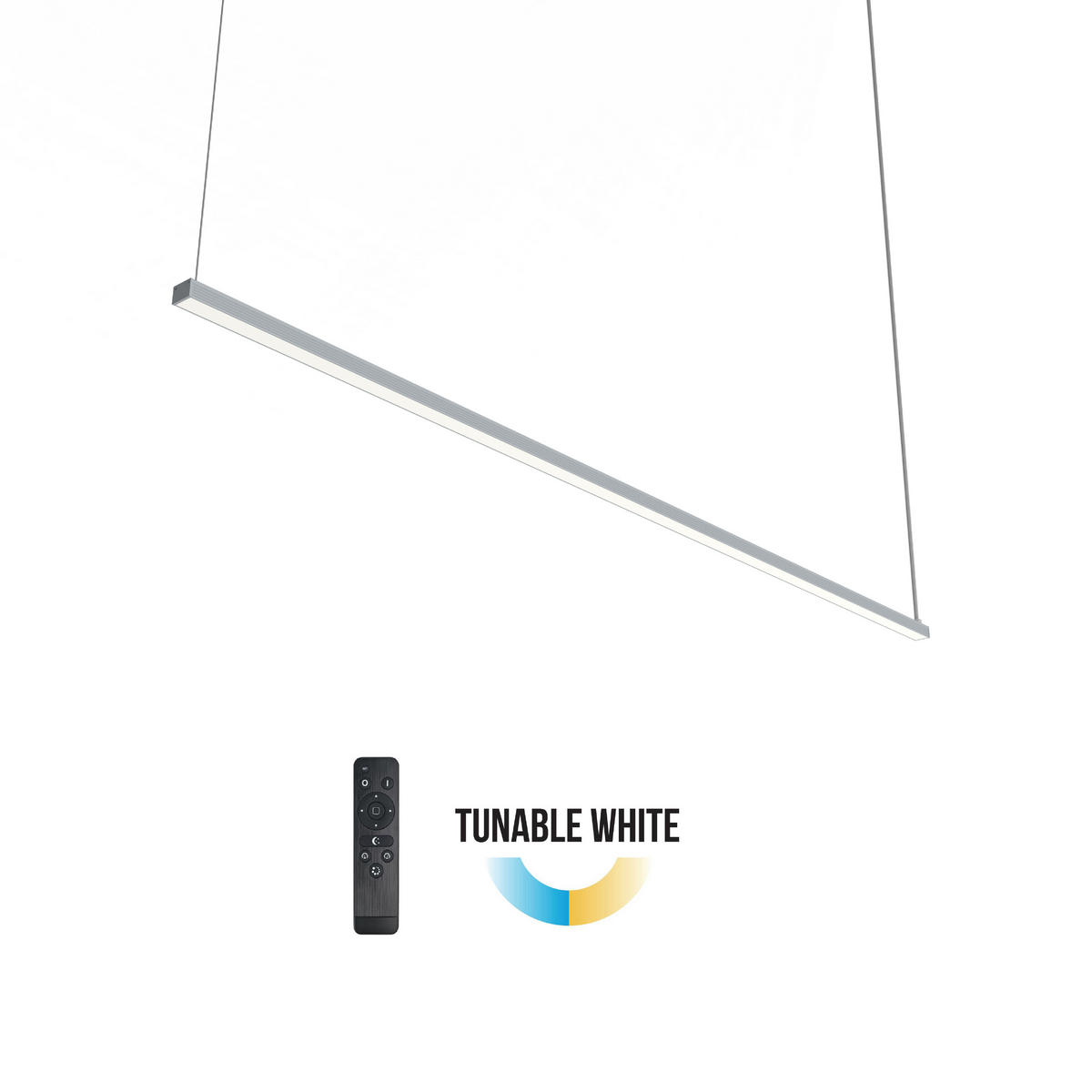 LED-HÄNGELEUCHTE - Grau, Metall (2/100/2cm) - Lumicom