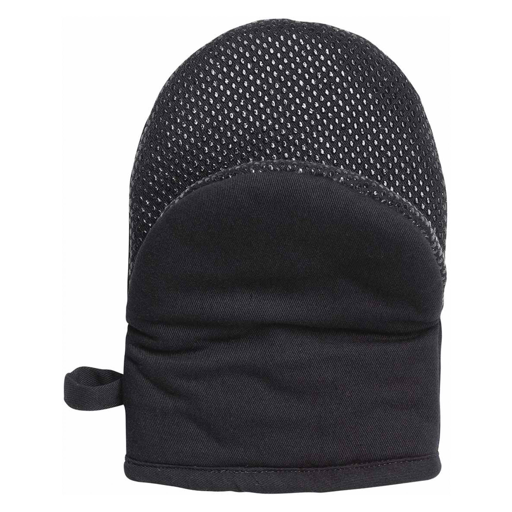 MINI-OFENHANDSCHUH Greg schwarz 15 x 20 cm - Schwarz, Textil (15/20cm) - Winkler