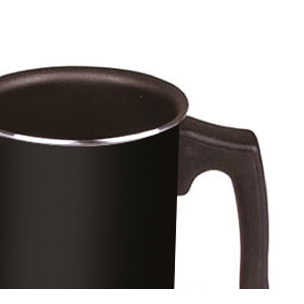 MILCHAUFSCHÄUMER Tuttocrema 330 ml, Aluminium, Schwarz - Schwarz, Metall - Bialetti