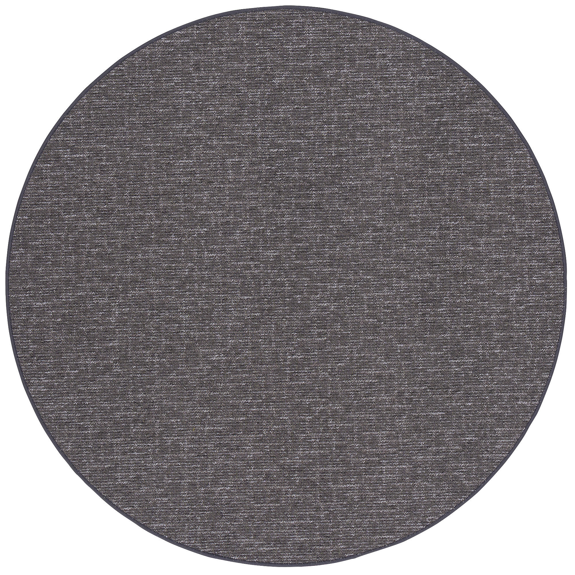 SCHLINGEN DESIGNER TEPPICH NIVA RUND - Anthrazit, Textil (200/200cm) - Snapstyle