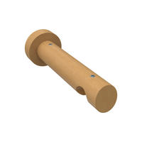 TRÄGER FÜR INNENLAUFSTANGEN 20 mm Ø, Talent 1-läufig, Buche - Buchefarben, Holz (15/5.3/5.3cm) - INTERDECO