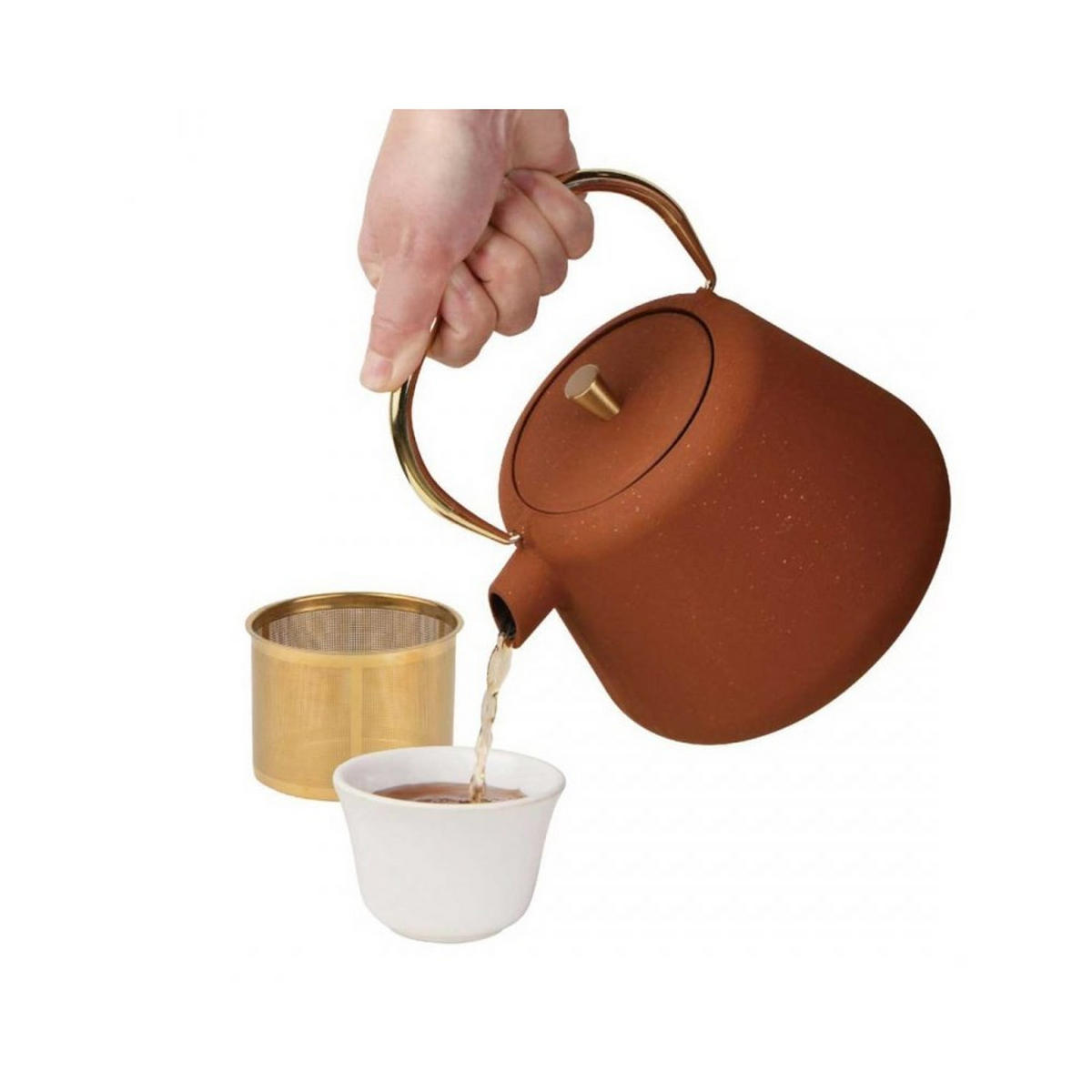TEEKANNE Braun 16/16/19 cm KH1934 - Braun, Metall (1L) - Kinghoff 