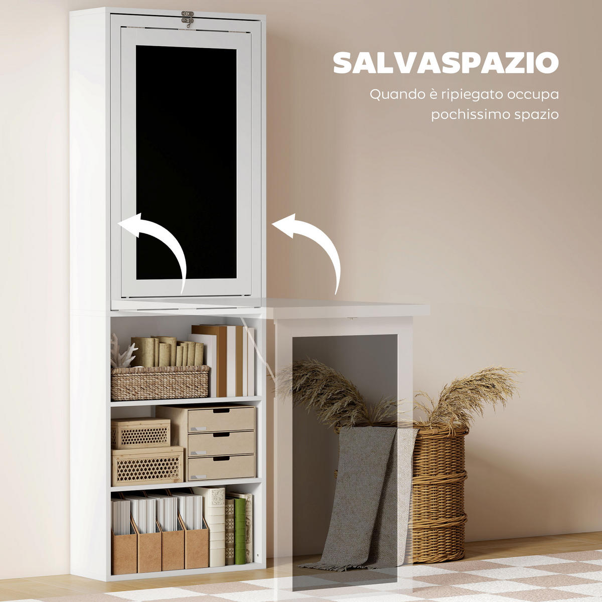 BÜROTISCH Weiß 1 Stück - Weiß, Holzwerkstoff (51/153/98cm) - GiPP