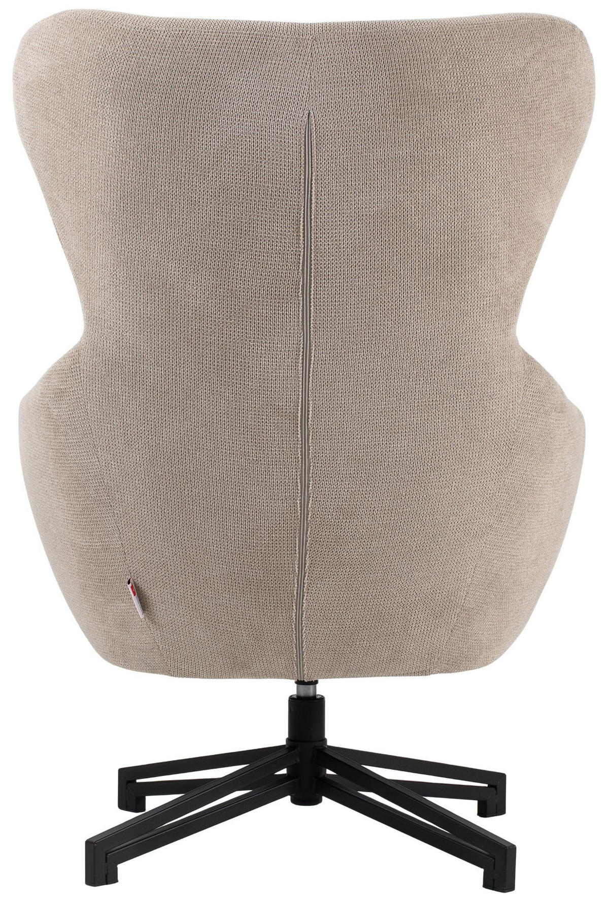 OHRENSESSEL Marconia - drehbar - beige - Beige/Schwarz, Textil/Metall (74/109/80cm) - bene living