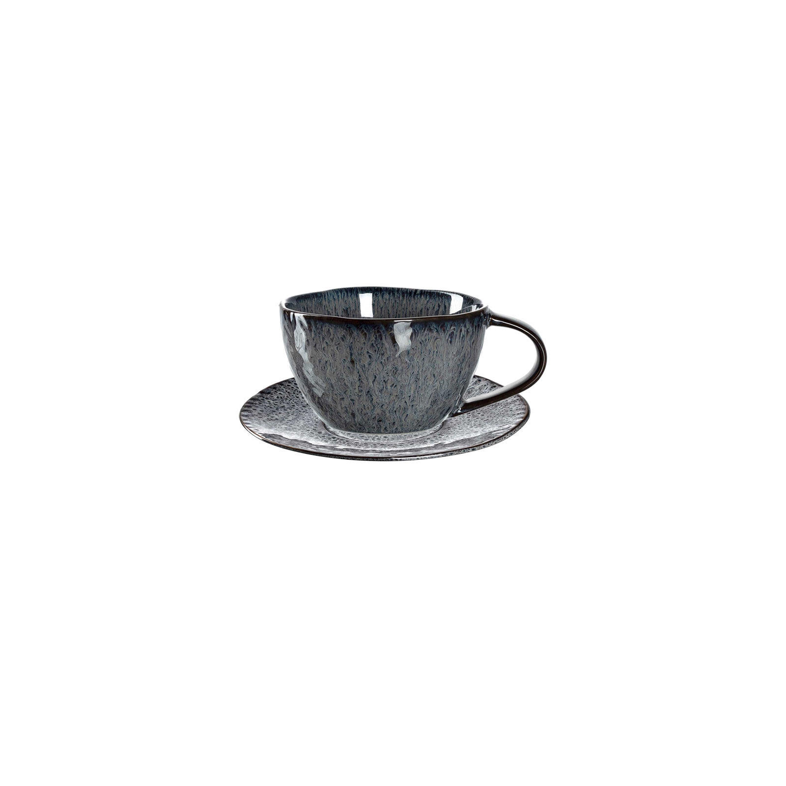 CAPPUCCINOTASSEN Matera Anthrazit 180 ml 4er Set - Anthrazit, Keramik (0.29L) - Leonardo Living