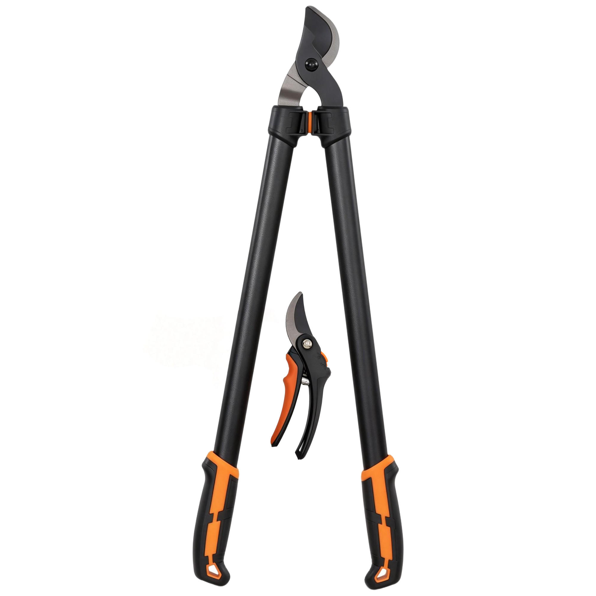 GARTENSCHEREN-SET DE-10304 2-teilig mit Ast- und Baumschere - Orange, Metall (24/2.5/69.5cm) - ComfortXL