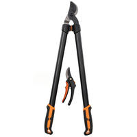 GARTENSCHEREN-SET DE-10304 2-teilig mit Ast- und Baumschere - Orange, Metall (24/2.5/69.5cm) - ComfortXL