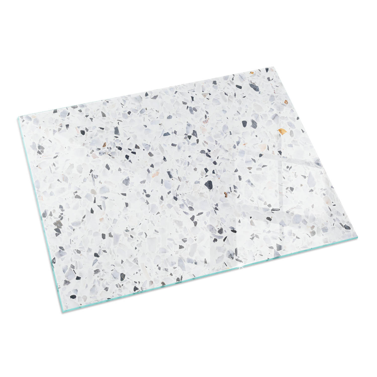 GLASPLATTE für Kamin 60x40 cm Weiß - Weiß, Glas (60/40/0.4cm) - ArtPrintCave