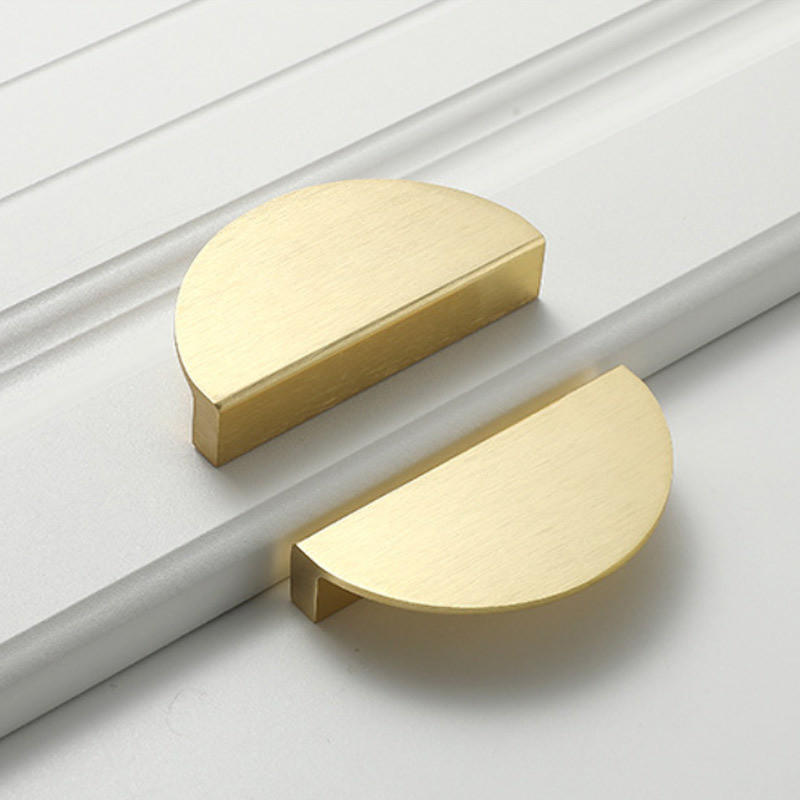 MÖBELGRIFF Gold Halbmond 1er-Set 10 cm Messing - Goldfarben, Metall (4.9/2/10cm)