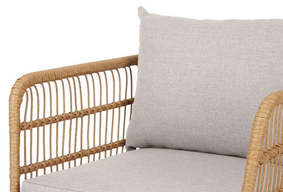 GARTENSTUHL 2er Set Beige - Beige, Metall (68/65/72cm) - ebuy24