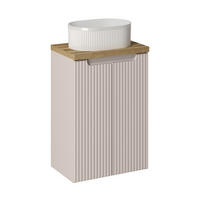 WASCHTISCHKOMBI 60 cm 3 Teile Nova Cashmere N BM157 in Kaschmir Matt/ Evoke Eiche - Kaschmir/Eiche Artisan, Holz (60/57/40cm)