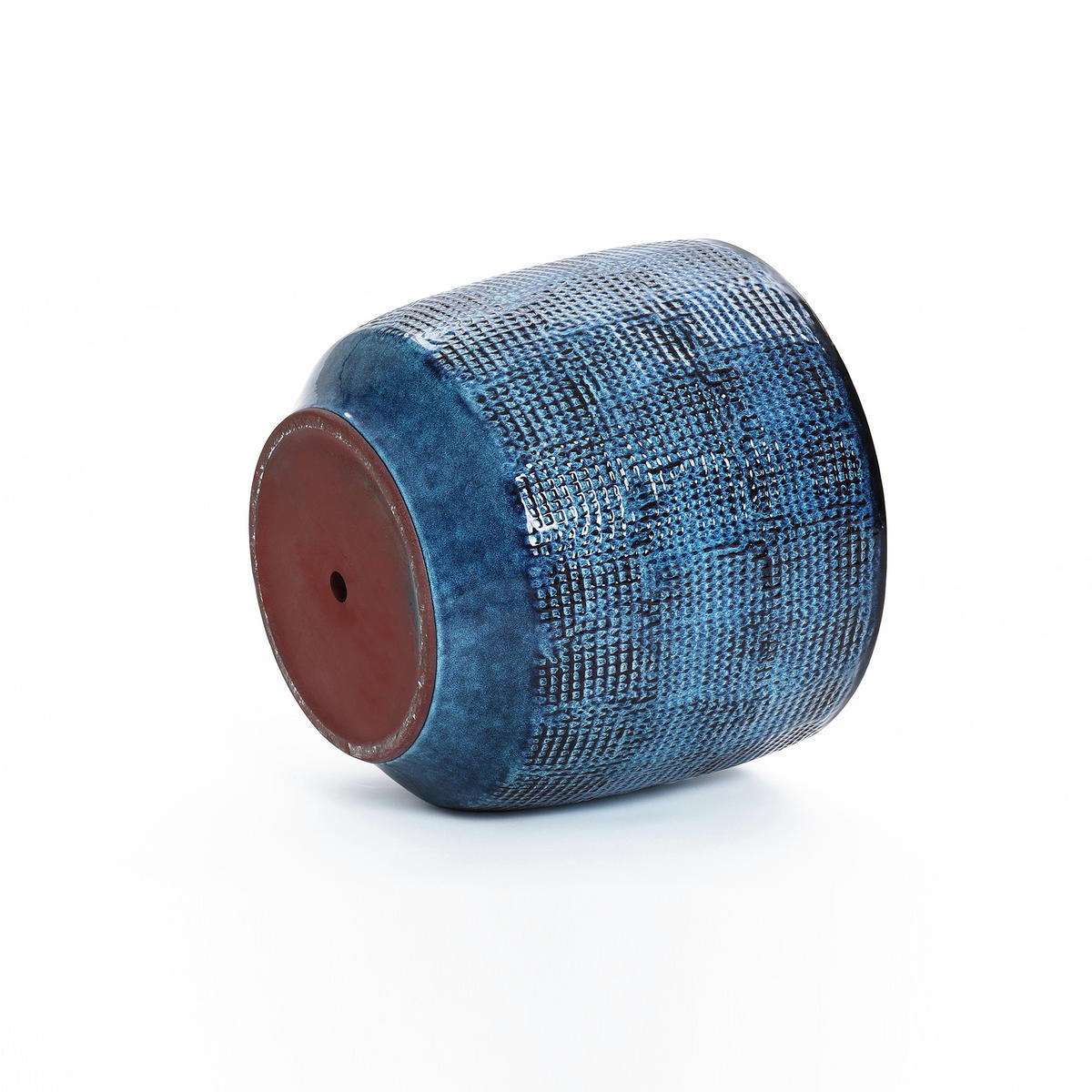 ÜBERTOPF Keramik Blau 40x36cm - Blau, Keramik (34cm) - Hometopia