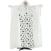 HALLOWEENDEKO DE-42119 Geisterbraut 178 cm mit Bewegungssensor und LED - Weiß, Metall (116/178/65cm) - ComfortXL