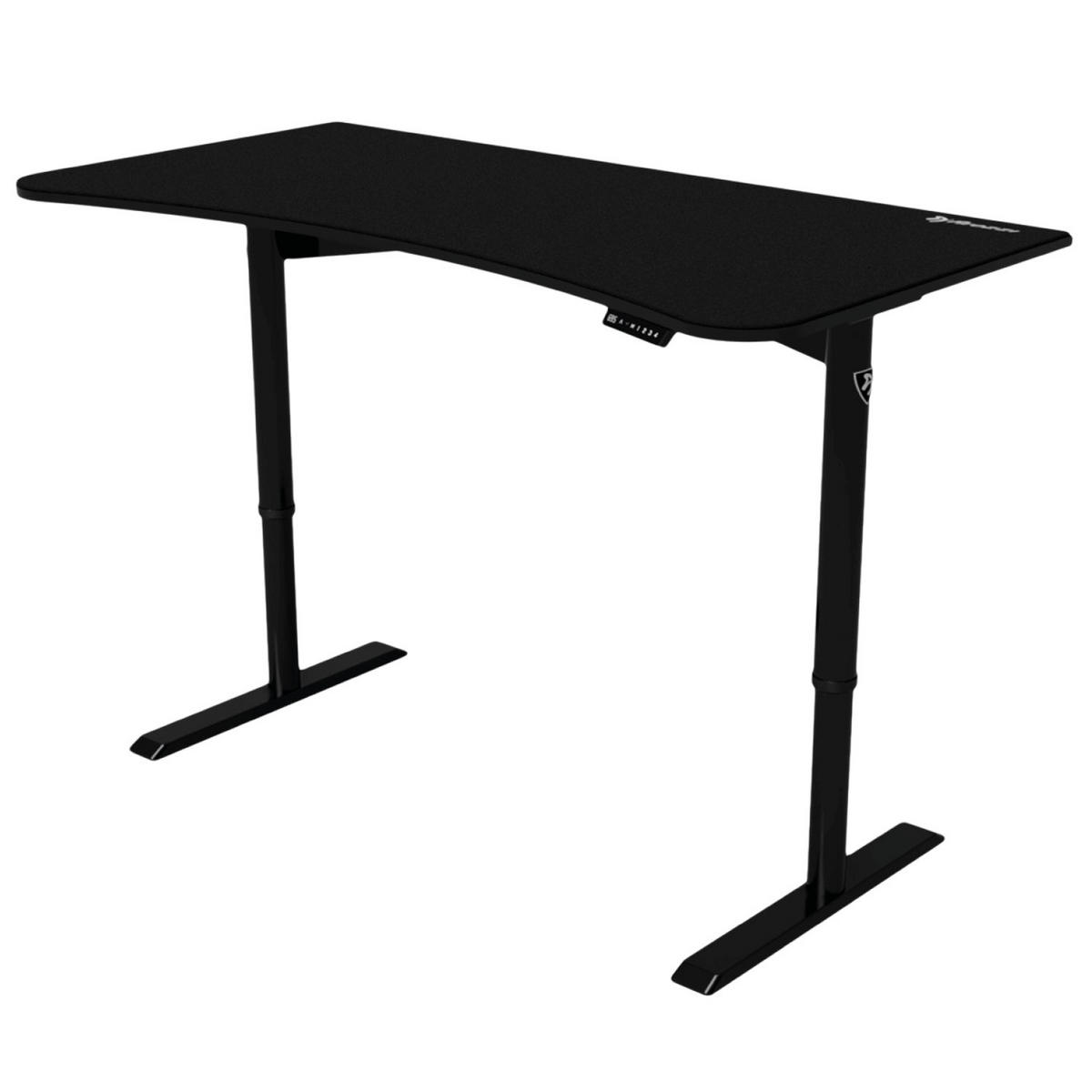 GAMINGTISCH Arena Moto 160/82/73-117 cm Höhenverstellbarer Schwarz - Schwarz, Metall (82/160/117cm) - Arozzi