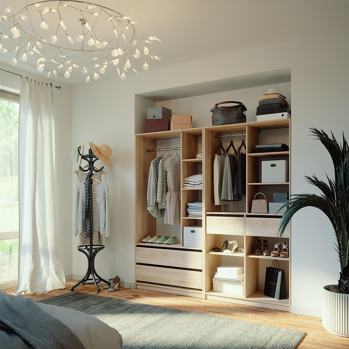 ŠATNÍ SKŘÍŇ Elmo Sonoma - Sonoma dub, kompozitní dřevo (200/200/50cm) - Vicco