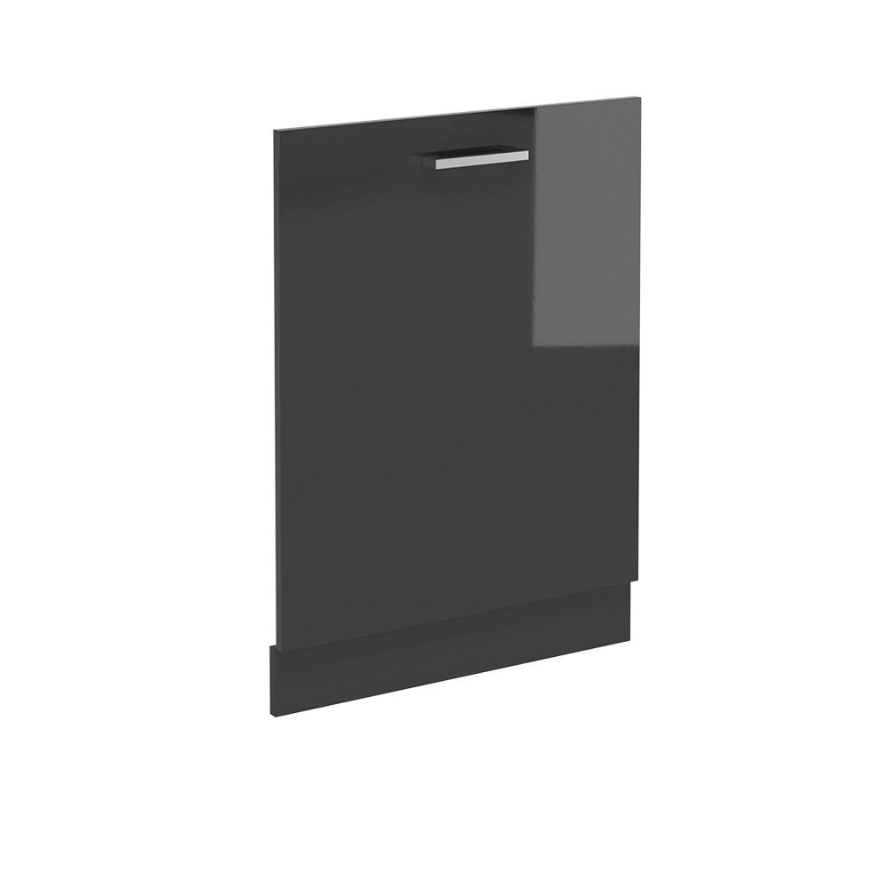 DISKMASKINENS FRONTPANEL R-Line Antracit h&ouml;gblank 60 cm utan b&auml;nkskiva Svart h&ouml;gglans, Antracit 81.8/60/1.6 cm