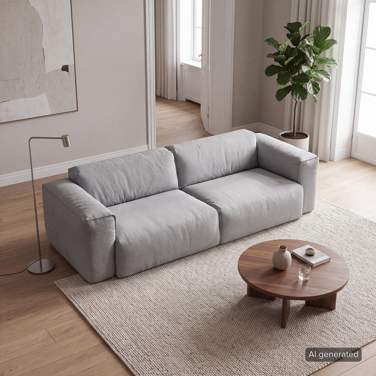 3-SITZER SOFA - Schwarz/Hellblau, Kunststoff/Textil (251/71/102cm) - home24