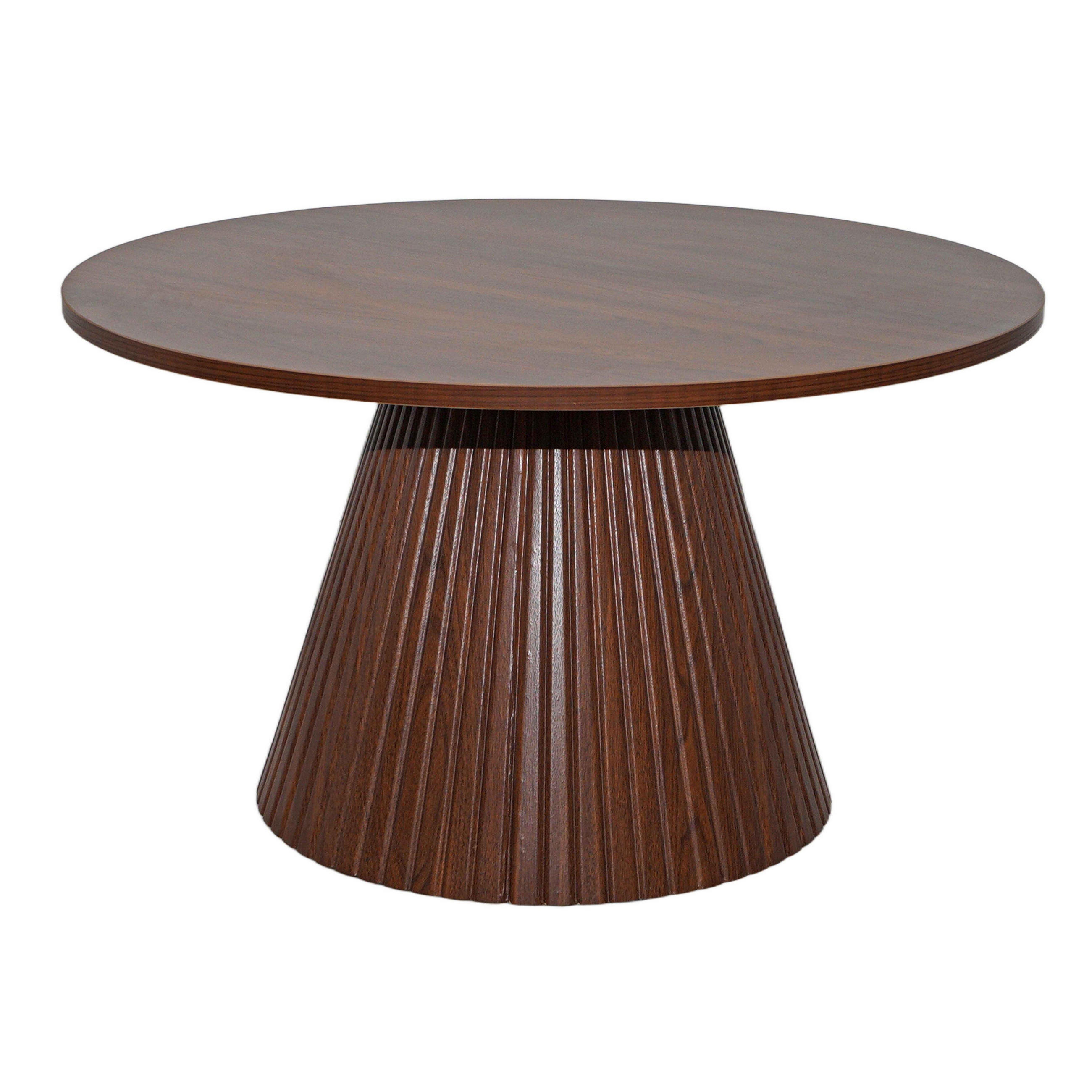 COUCHTISCH, dunkles Holzeffekt - Braun, Holz (80/80/45cm) - Oviala