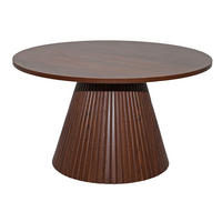 COUCHTISCH, dunkles Holzeffekt - Braun, Holz (80/80/45cm) - Oviala