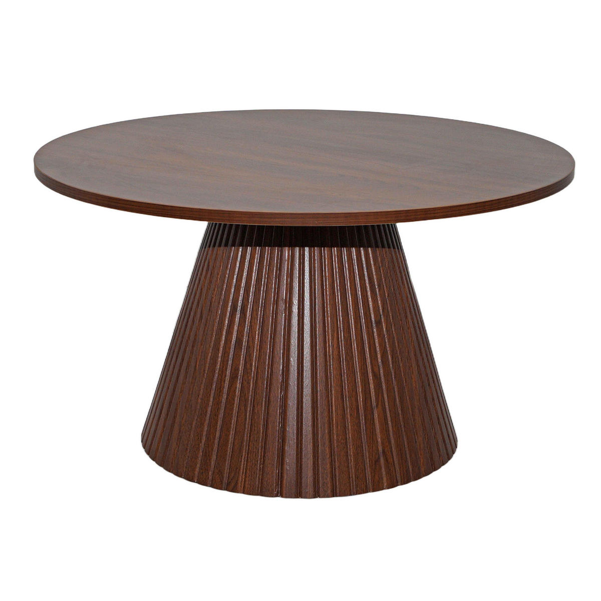 COUCHTISCH, dunkles Holzeffekt - Braun, Holz (80/80/45cm) - Oviala