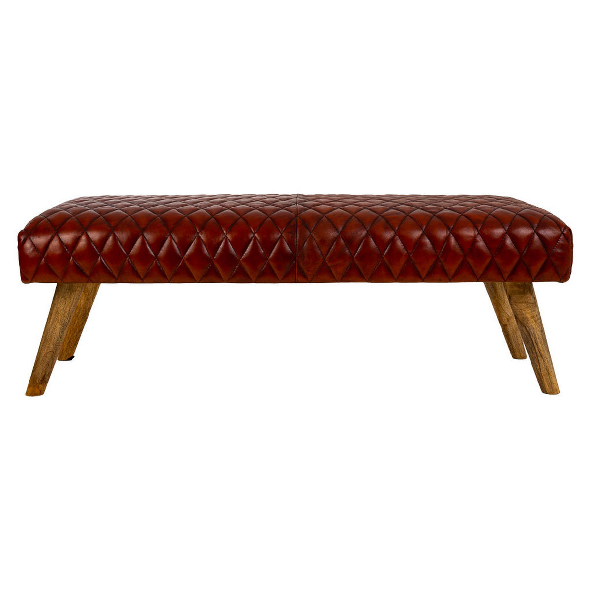 BANK 115x53x38 cm - Braun, Fell (115/38/53cm) - Wanderlust