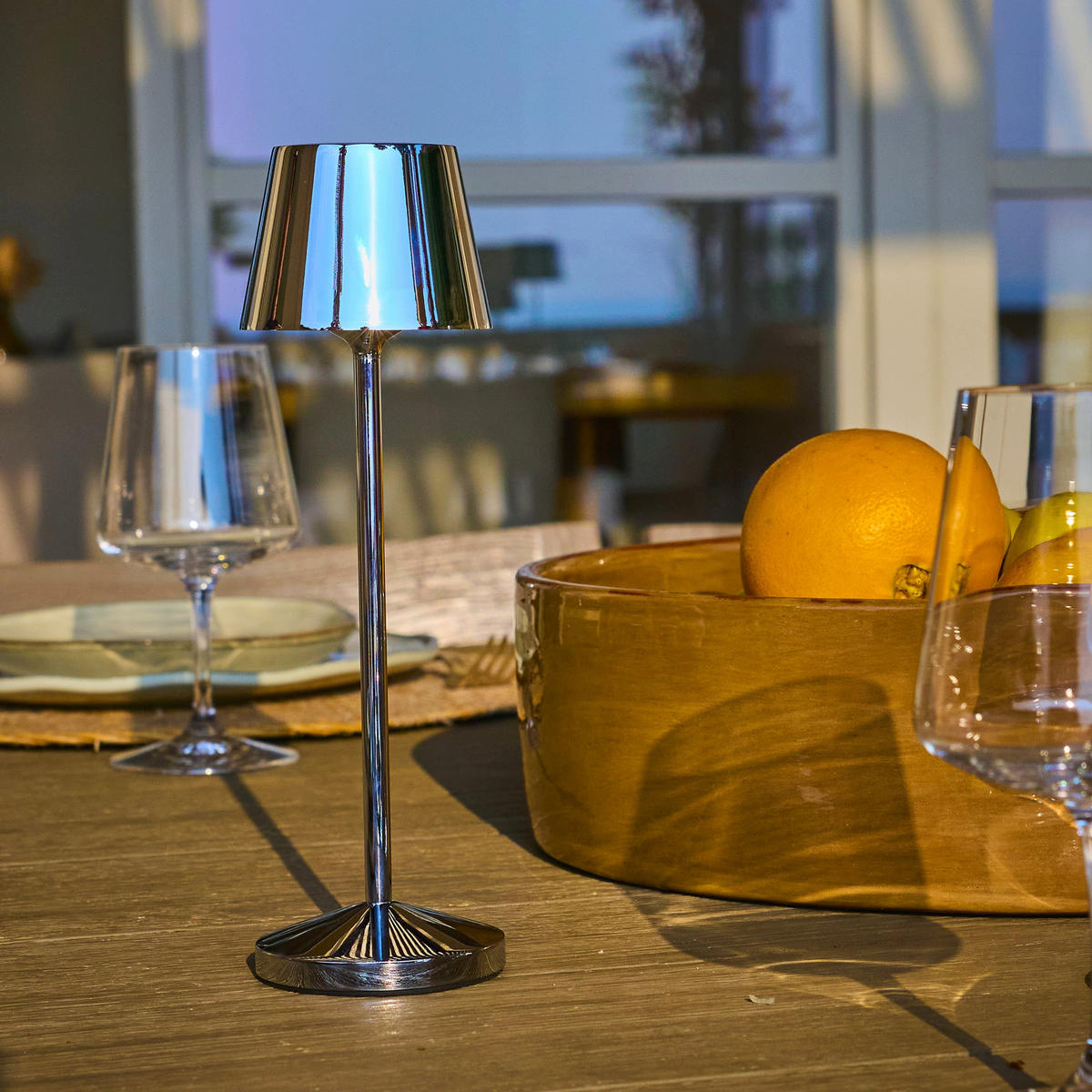 KABELLOSE EMILY silber - Silberfarben, Metall (7.5/7.5/20cm) - Lumisky