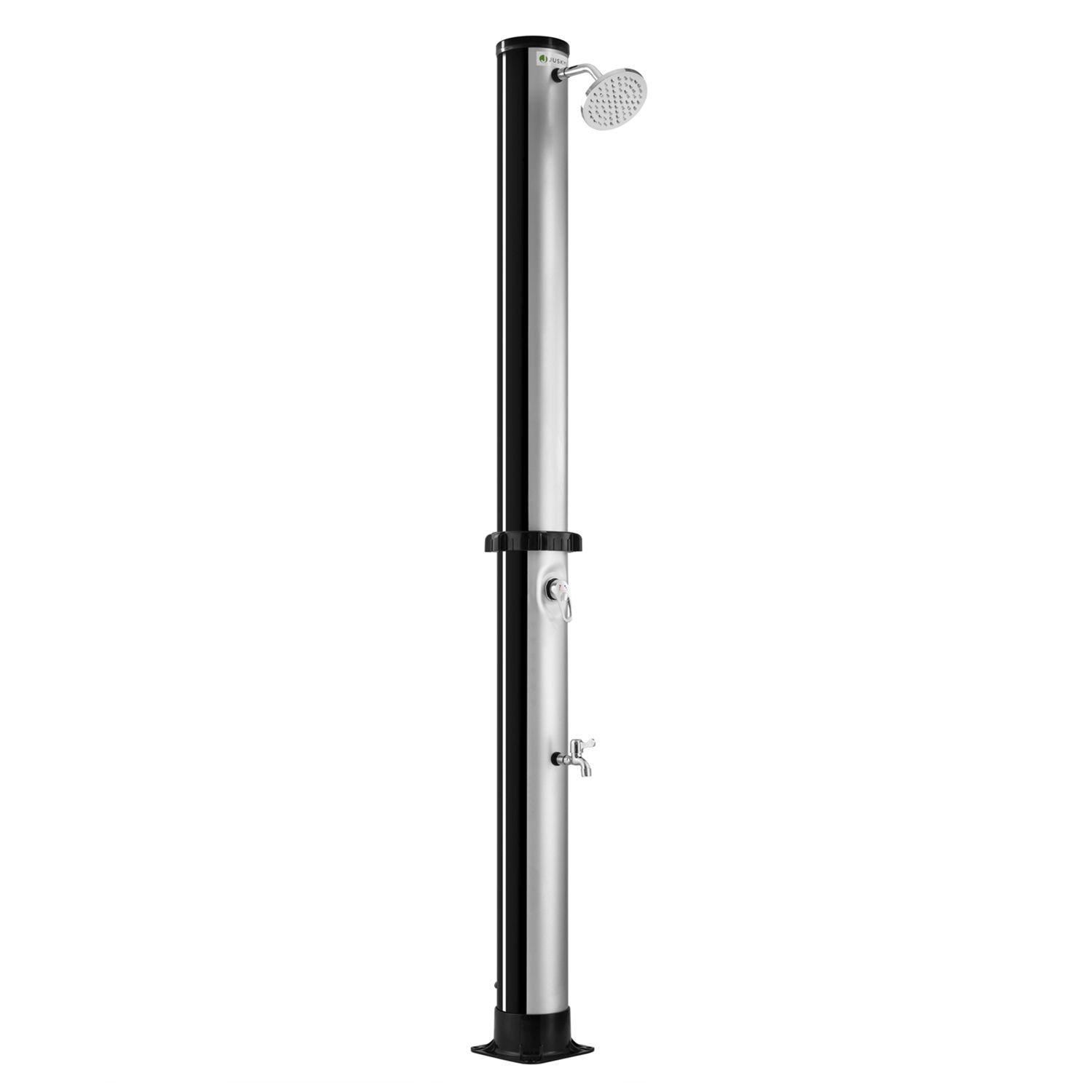 SOLARDUSCHE Victoria 40 Liter - Schwarz, Kunststoff (16/227/227cm) - Juskys