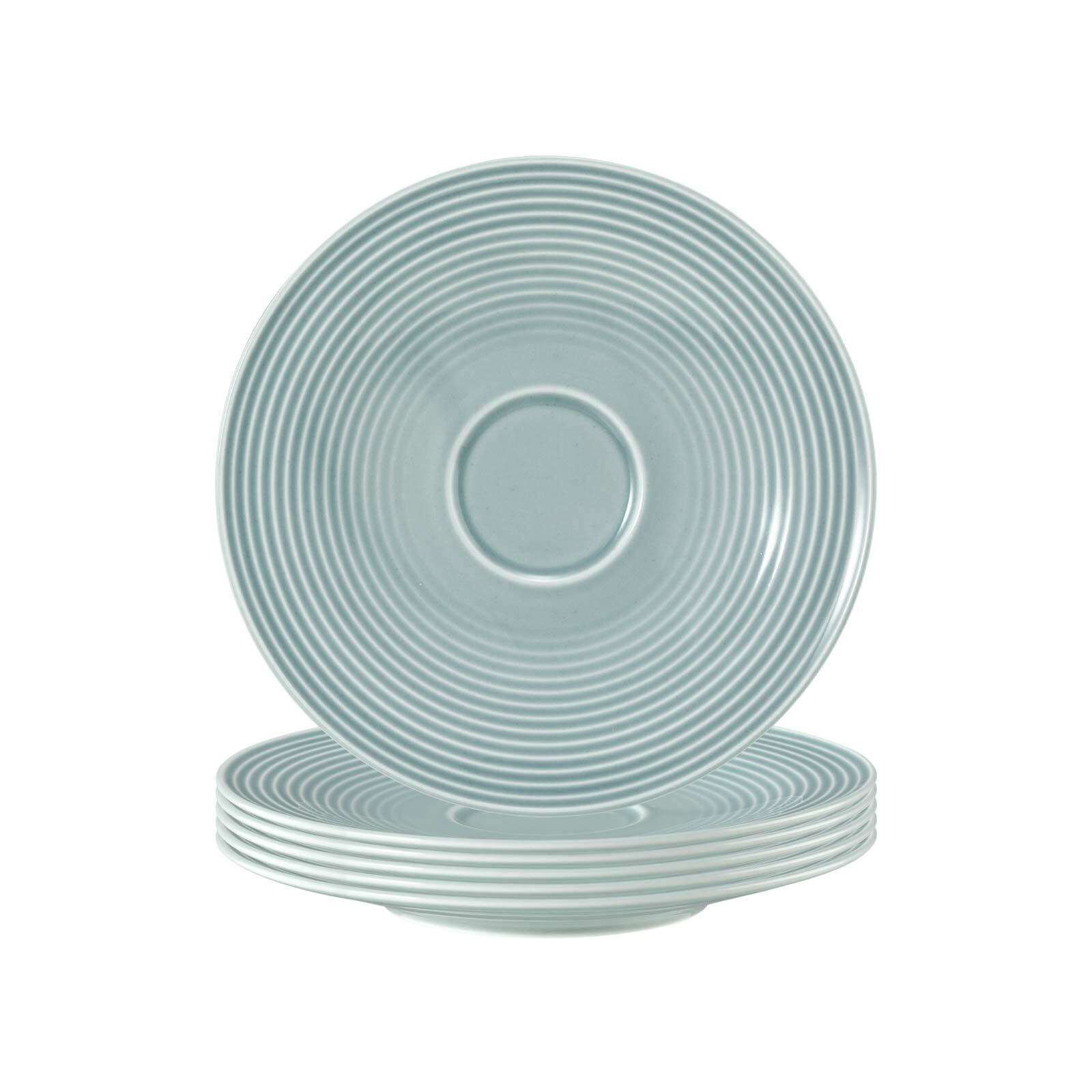 UNTERTASSEN Beat Color Glaze Arktisblau ø 16,7 cm 6er Set - Blau, Keramik (16.7cm) - Seltmann Weiden