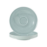 UNTERTASSEN Beat Color Glaze Arktisblau ø 16,7 cm 6er Set - Blau, Keramik (16.7cm) - Seltmann Weiden