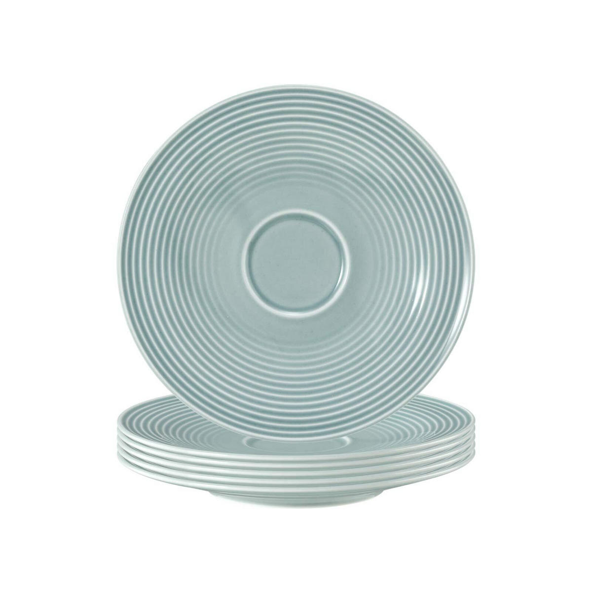 UNTERTASSEN Beat Color Glaze Arktisblau ø 16,7 cm 6er Set - Blau, Keramik (16.7cm) - Seltmann Weiden