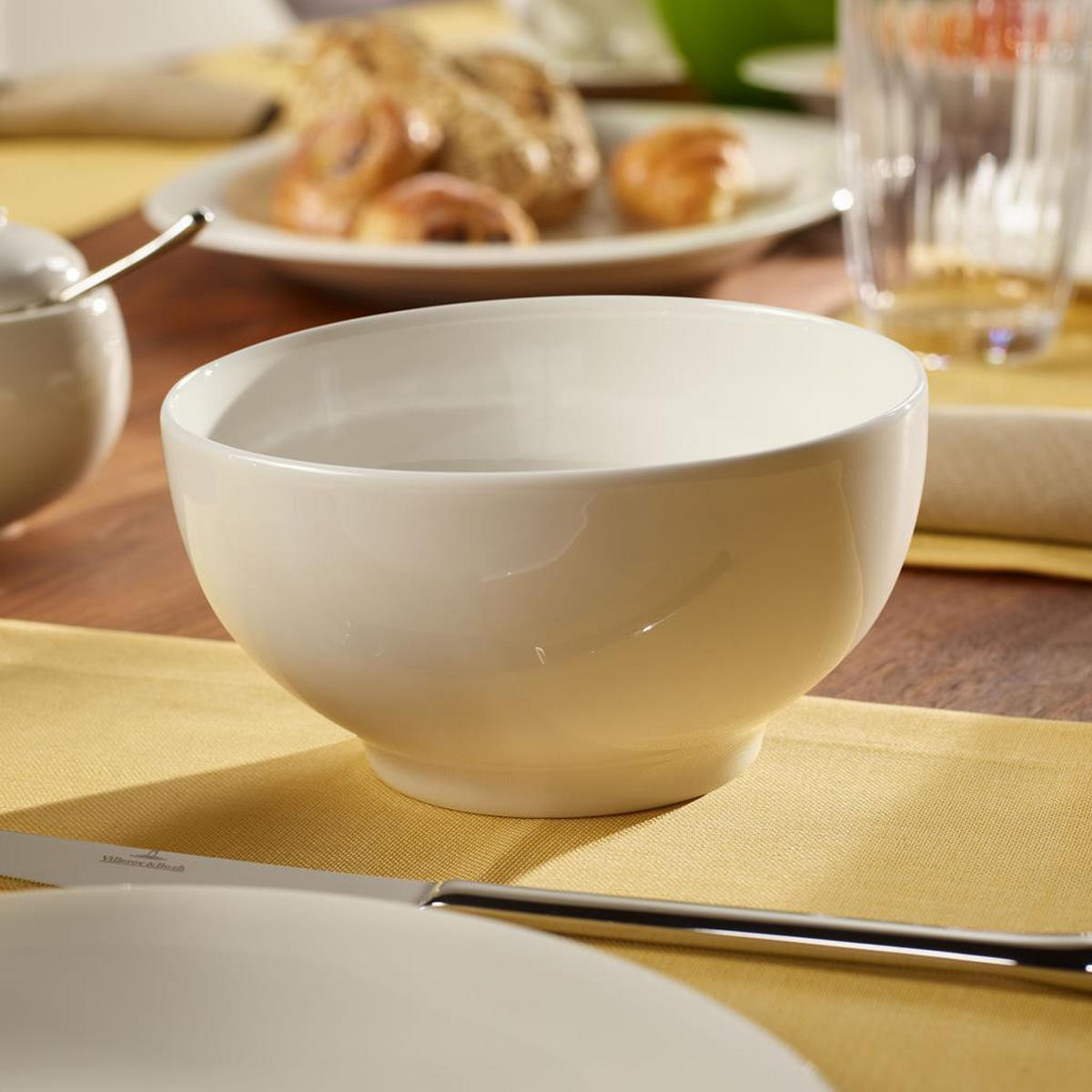 FRÜHSTÜCKS-SET New Cottage Basic weiß 18er Set - Weiß, Keramik (1/1/1cm) - Villeroy & Boch