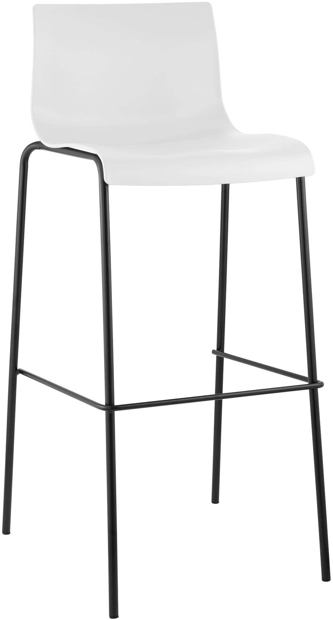 furnicato Barhocker Weiß 43x100x48 cm