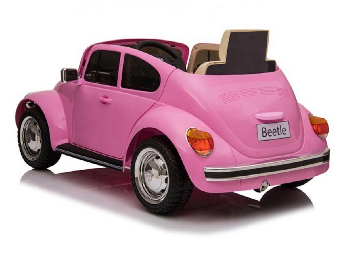 KINDER ELEKTROAUTO Volkswagen Beetle Pink - Pink, Kunststoff (108/63/51cm) - TPFLiving