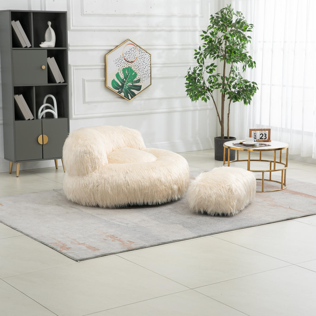 PAT TAPIȚAT din catifea bej, 160 x 200 cm, cu iluminare LED și port USB - bej, material textil (108/58/73cm) - Urban Meuble