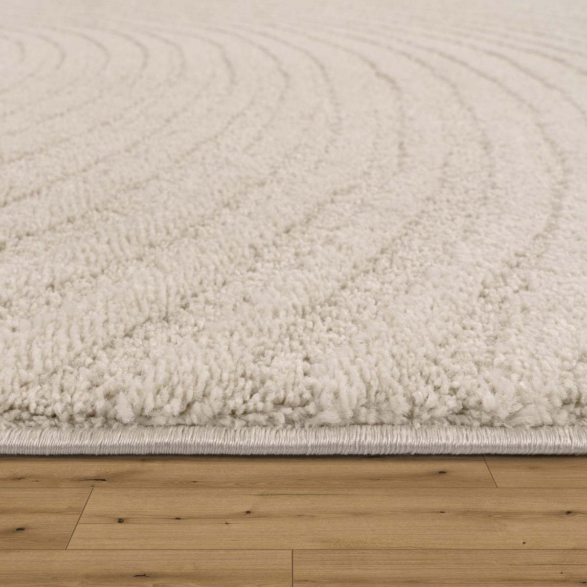 FLACHWEBETEPPICH Boho Creme 80 x 250 cm - Creme, Kunststoff (80/250cm) - TT Home