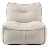 GARTENSESSEL LOVIA Lounge-Sessel, Dunkelbeige/Weiß - Beige, Textil (90/82/106cm) - KONSIMO®