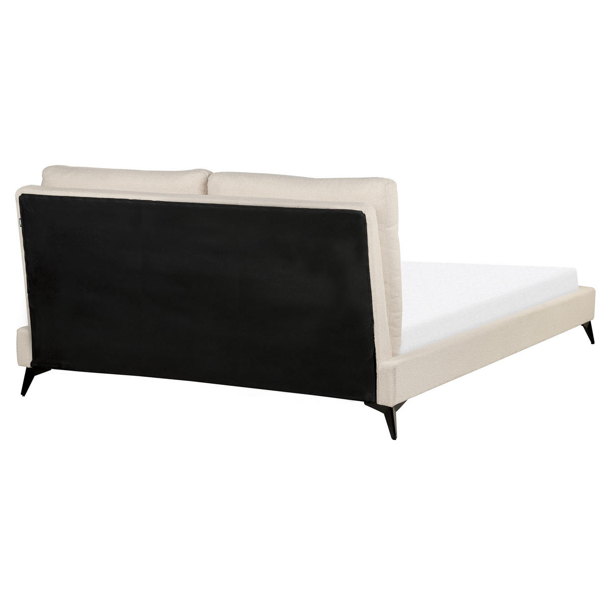 POLSTERBETT 160/200cm Helles Beige Melle - Beige, Textil (160/200cm) - Beliani
