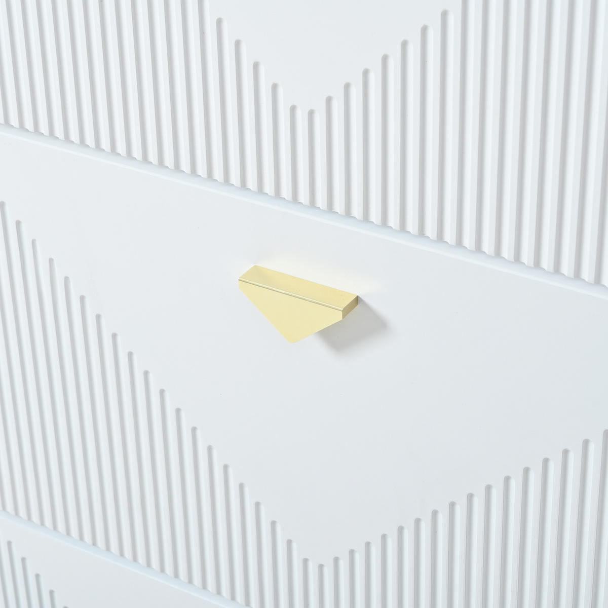 SCHUHSCHRANK aus MDF 70x30x120cm in Weiß mit 3 Klapptüren - Weiß, Holzwerkstoff (70/120/30cm) - Modfu