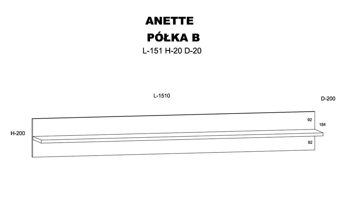 WANDREGAL Schwarz, Artisan 151/20/20 - Schwarz, Holzwerkstoff (151/20/20cm) - RAUMHIRSCH FURNITURE