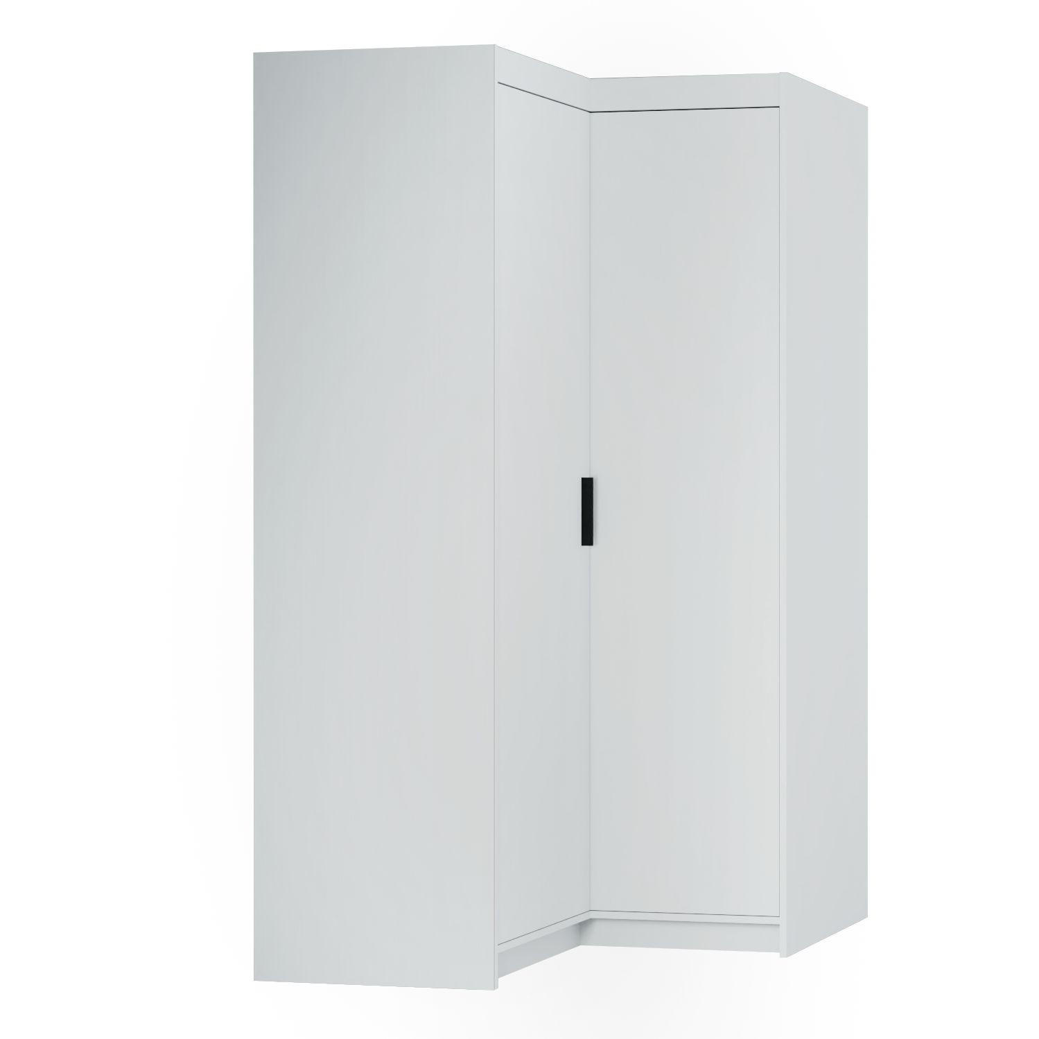 DREHTÜRENSCHRANK ELENORA 97,8/190,5/97,8cm 2-türig Weiß - Weiß, Holzwerkstoff (97.8/190.5/97.8cm) - MASSENO