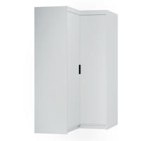 DREHTÜRENSCHRANK ELENORA 97,8/190,5/97,8cm 2-türig Weiß - Weiß, Holzwerkstoff (97.8/190.5/97.8cm) - MASSENO