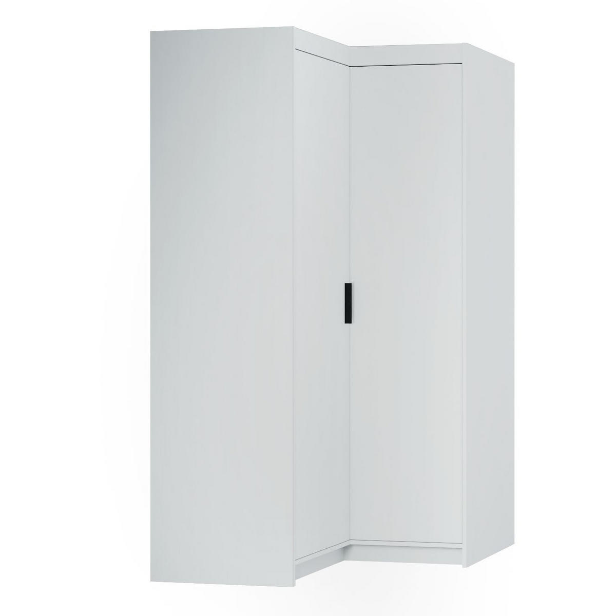 DREHTÜRENSCHRANK ELENORA 97,8/190,5/97,8cm 2-türig Weiß - Weiß, Holzwerkstoff (97.8/190.5/97.8cm) - MASSENO