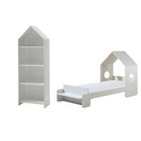 KINDERZIMMER Set Kania Komplettset MDF+Holzwerkstoff Weiß - Weiß, Holzwerkstoff (288/1/131cm) - 58aufmkessel