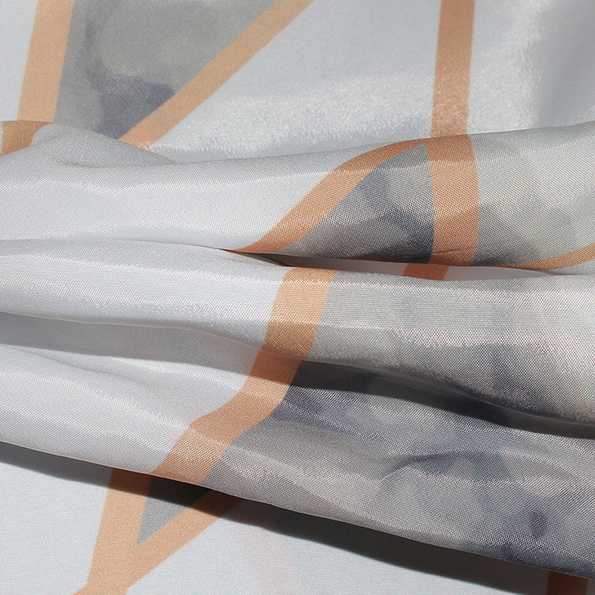 DUSCHVORHANG 180 x 200 cm Polyester schnell trocknend wasserdicht maschinenwaschbar Badezimmer - Weiß, Textil (180/200cm) - MCBOSON