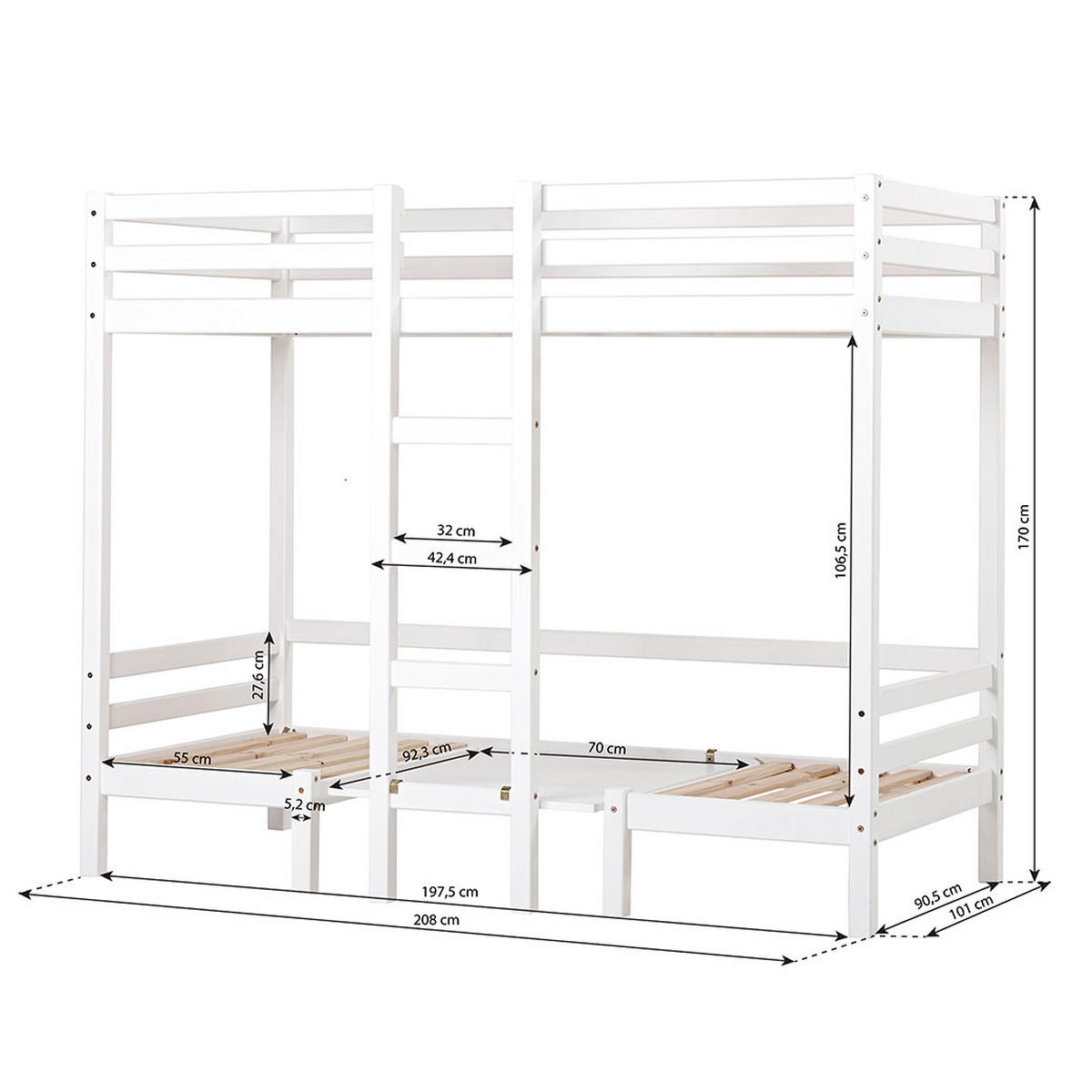HOCHBETT weiß, schwarz - Weiß, Holz - ebuy24